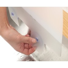 Ozcmax Lavabo ve Ocak Sıçrama Önleyici Vantuuzlu Kalkan