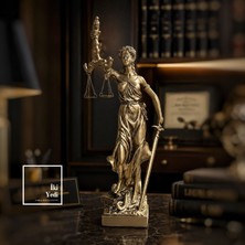 İki Yedi Konsept Adalet Tanrıçası Themis Heykeli, 53 cm Lady Justice Biblo, Hukuk Ofisi Dekoru Avukata Hediye