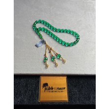 Premium Bilekboy 3,98 gr 14K Altın Püsküllü Zar Kehribar Tesbih