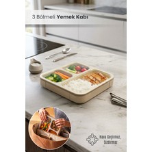Orvila 3 Bölmeli Sızdırmaz Kilitli Kapaklı Yemek Kabı Hava Geçirmez Yemek Kutusu