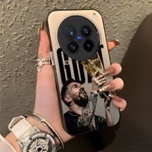 Ucuc Vivo X200 Pro Uyumlu Sert Akrilik Arka Silikon Kenar Lens Koruma Şık Baskı Kılıf