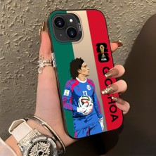Ucuc iPhone 13 Mini Uyumlu Sert Akrilik Arka Silikon Kenar Lens Koruma Şık Baskı Kılıf