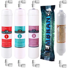 E-Water Sulook Ihlas Aura Cebilon Plus Uyumlu 5'li Filtre Seti 75 Gpd Membran Ihlas Cebilon Filtre
