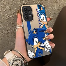 Ucuc Samsung Galaxy A23 4g/5g Uyumlu Sert Akrilik Arka Silikon Kenar Lens Koruma Şık Baskı Kılıf