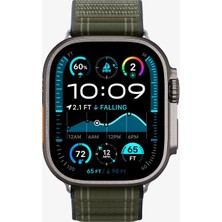 Spigen Apple Watch 49/46/45mm Ultra 3/2/1 / Seri 11/10/9/8/7 ile Uyumlu Kordon Band WBF0 Nefes Alabilen Kumaş Yeşil Kayış - AMP10142 (Spigen TR Garantili)