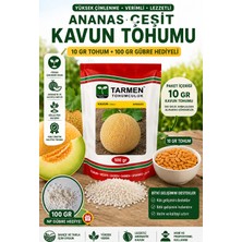Tarmen Ananas Kavun Tohumu 10 gr + 100 gr Np Gübre Hediyeli Yerli Üretim