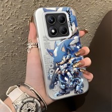 Ucuc Xiaomi Redmi Note 14 Pro 4g/5g Uyumlu Sert Akrilik Arka Silikon Kenar Lens Koruma Şık Baskı Kılıf