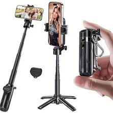 Light Nova Bluetooth Kumandalı 43CM Tripod Selfie Çubuğu | Kızaklı Tasarım | Ek Aparat Işık Takılabilir