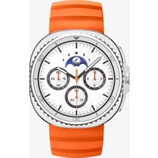 Spigen Galaxy Watch8 Classic (46mm) / Watch8 (44/40mm) ile Uyumlu Kordon Band WBS2 Nefes Alabilen Silikon Turuncu Kayış - AMP10152 (Spigen TR Garantili)