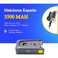 Ümit Maker Fakir Inovator 4048 Dikey Süpürge 3500 Mah 25.9 V Batarya – Orjinal Uyumlu Uzun Ömürlü, Yüksek Performans Pil