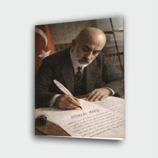 Alper Reklam Mehmet Akif Ersoy Cam Tablo