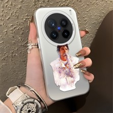 Ucuc Vivo X200 Pro Uyumlu Sert Akrilik Arka Silikon Kenar Lens Koruma Şık Baskı Kılıf