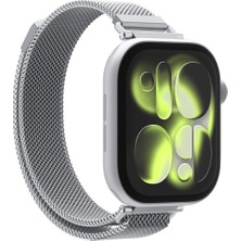 Spigen Apple Watch 42mm Seri 11/10 ile Uyumlu Kordon Band WBM4 Milanese Hasır Çelik Gümüş Kayış - AMP10498 (Spigen TR Garantili)