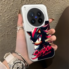 Ucuc Vivo X300 Pro Uyumlu Sert Akrilik Arka Silikon Kenar Lens Koruma Şık Baskı Kılıf