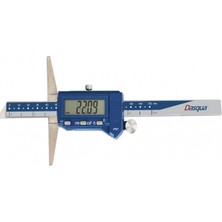 Dasqua 0-150MM Dijital Derinlik Kumpası Pimli IP67 Yağa, Suya Dirençli 2460-1105