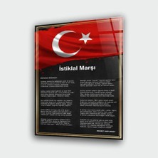 Alper Reklam Istiklal Marşı Cam Tablo