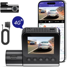 Azdome S50 4K 2 Kameralı Sim Kartlı Obd Park Kitli 7/24 Izlenebilir Araç Kamerası