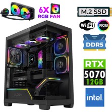 Xaser Jett X290 Intel I9 14900KF 16GB Ddr5 Ram 1tb M.2 Nvme SSD 12GB RTX5070 Sıvı Soğutmalı Oyuncu Bilgisayarı
