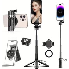 Light Nova Bluetooth Kumandalı Magsafe Uyumlu 41CM Tripod Selfie Çubuğu | Kızaklı Tasarım | Otomatik Ayak