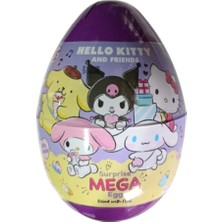 Bobbo Hello Kitty Sakızlı Lolipoplu Surprise Mega Egg 160 gr * 3 Adet