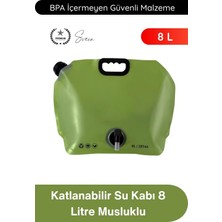 Svein #sukabı Katlanabilir Su Kabı 8 Litre Musluklu Akordiyon Su Deposu Kamp Karavan Piknik Portatif Bpa Içermeyen Taşınabilir Sızdırmaz Hijyenik Plastik Su Bidonu Outdoor Kullanım