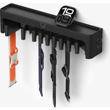 Spigen Apple Watch Serileri ile Uyumlu Kordon Düzenleyici Duvar Standı S341 Siyah - AMP09445 (Spigen TR Garantili)