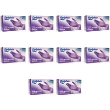 Dolphin Tek Kullanımlık Lila Nitril Eldiven - Muayne Eldiveni Large Büyük Boy - 100'LÜ 10 Paket