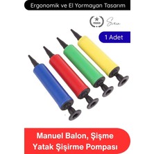 Svein #pompa Balon Şişirme Pompası Dayanıklı Plastik El Manuel Pratik Taşınabilir Hava Basma Aparatı Şişme Oyuncak Deniz Yatağı Can Simidi Parti Malzemesi Kamp Organizasyon Yardımcısı