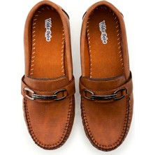 Rexba Erkek Çocuk Günlük Rock Tokalı Loafer - Makosen Konforlu Ayakkabı - ROCK02