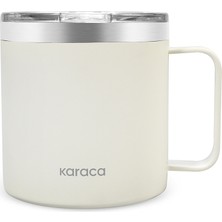 Karaca Thermal  Çift Katmanlı 304 Çelik Kupa 420 ml Krem