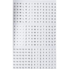 Bender 42-028 A-Z, 0-15 ve Semboller Cep Paketi Tel Işaretleyiciler