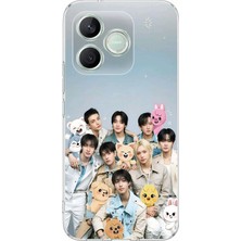 TechTree Honor 600 Lite Uyumlu Tray Kids K-Pop Grubu ve Skzoo Temalı Baskılı Silikon Kılıf