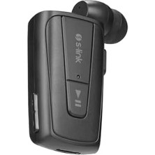 SL-BT105 Siyah Mobil Telefon Uyumlu Makaralı Titreşimli Bluetooth Kulaklık