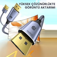HDMI To Displayport Dp 4K 60Hz USB Görüntü Aktarma Kablosu 2 Metre