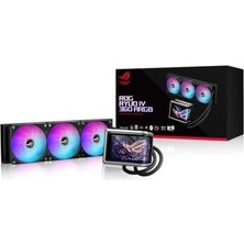 Rog Ryuo Iv 360 Argb Sıvı Soğutucu, 6.67 Inç Amoled Ekran, Asetek Emma Gen8 V2 Pompa, 3X120MM Argb Fan, Am5/am4/lga 1851/1700 Uyumlu