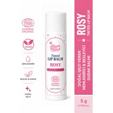 Aliye's Planet Rosy - Organik Renkli Lip Balm - Doğal Işıltı Veren Nemlendirici & Besleyici Dudak Balmı