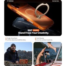 Ostand Q3 Air, 17 Pro Max Için, 360 Manyetik Standlı, Magsafe Için Uygun, Mil-Grade Drop Testli, Kamera Kontrol Düğmesi, Darbeye Dayanıklı Telefon Kılıfı, 17 Pro Max 6,9 Inç Için