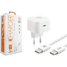 Subzero Casper Via M35 Uyumlu SG120 45W Pd Usb-C To Type-C Hızlı Şarj Aleti + Kablo