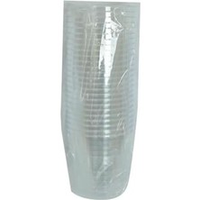 Lüks Kristal Bardak Sert Plastik Çay Kahve Su Otomat Bardağı 180 ml 25 Li 1 Paket
