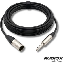 AUDIOX Alpha Series Jak XLR Erkek Kablo 6.3 mm Mono Gitar Klavye Mikser Enstrüman Kablosu
