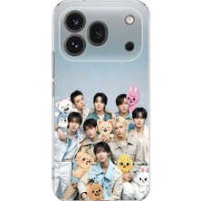 TechTree Honor 600 Pro Uyumlu Tray Kids K-Pop Grubu ve Skzoo Temalı Baskılı Silikon Kılıf