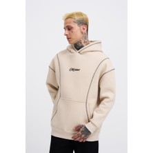 Machinist Erkek Straddie Hoodie Açık Bej