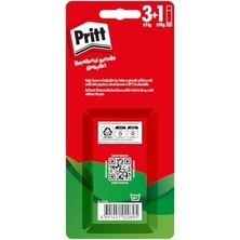 Stick Yapıştırıcı, 3+1 Pembe, Güvenli ve Çocuk Dostu El Işi Yapıştırıcısı, Hızlı ve Pratik Yapıştıran Okul ve Ofis Malzemesi, 3X11G+1X10G Stick Yapıştırıcı