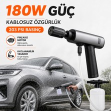 Seyoni Auhma Acr-09 Şarjlı Oto Yıkama Makinesi 203 Psı Kablosuz Basınçlı Yıkama Makinesi 180W