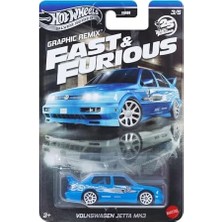 And Furious Graphic Remix Auto Vw Jetta Mk3 - Model Cast Ölçek 1:64 - Uzunluk 7 cm - JBY46