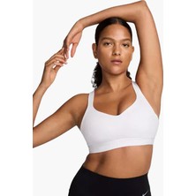 Nike Training Indy Dri Fit High Support Sports Bra Kadın Spor Sütyen Bra Beyaz