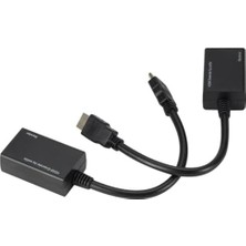 5747 HDMI RJ45 CAT5E 6 Extender Uzatıcı Uzatma Aparatı Adaptör 1080P Cat 5e Veya Cat 6 Kablosu Üzerinden Sinyal Göndererek HDMI Uyumlu Sinyalinizi Uzun Mesafelerde Uzatın.