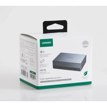 Ugreen 15641 CM633 5 Port Bağlantı Noktalı 10/100/1000MBPS Gigabit Ethernet Switch Alüminyum