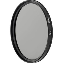 72MM Cpl Polarize Filtre | Circular Polarizer | Yansıma Önleyici Lens Filtresi | 72MM Lensler ile Uyumludur
