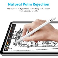 Cisteen IPAD(2018-2024) Için Stylus Kalem,ipad Pro 11/13 Inç M4,ipad Air 11/13 Inç M2,ipad 10/9/8/7/6,ipad Air 5/4/3,ipad Pro 11/12.9",ipad Mini 6/5 Için Eğim Sensörlü Avuç Içi Reddi Aktif Stylus Kalem